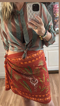 Falda Pareo Camel