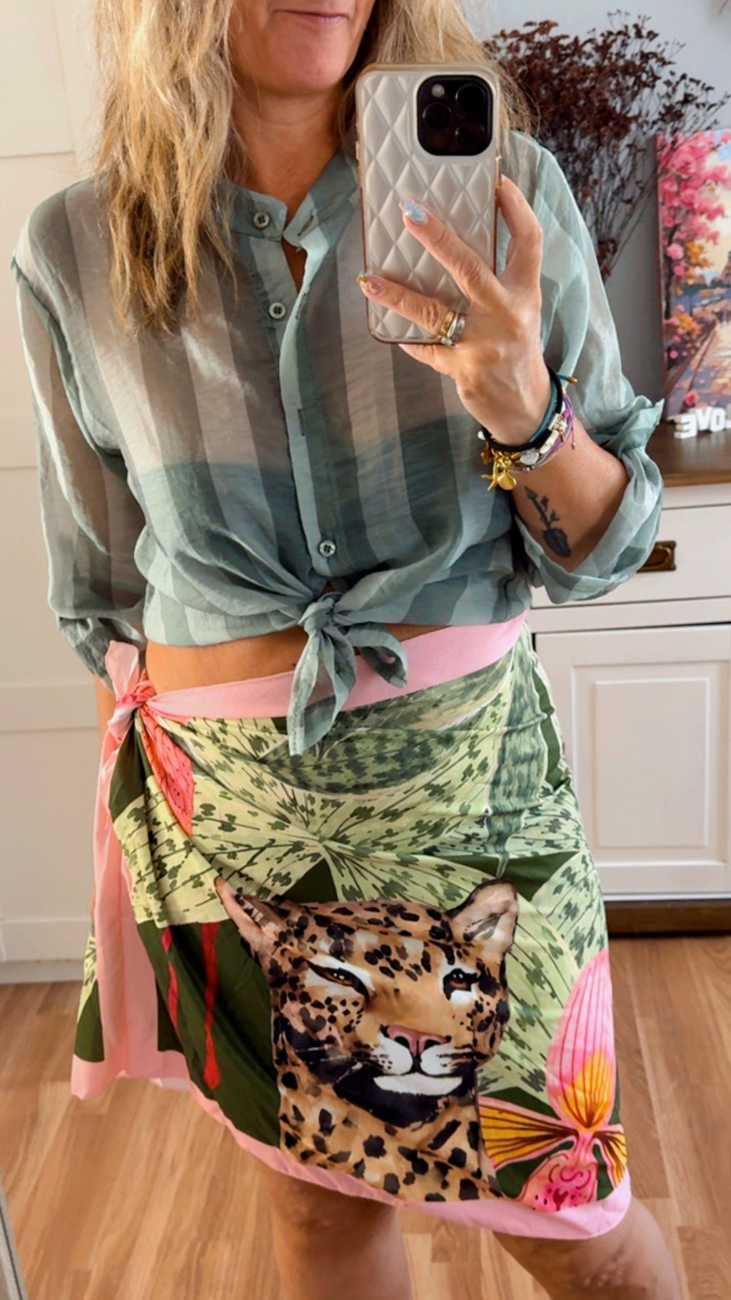 Camisa Rayas Verde