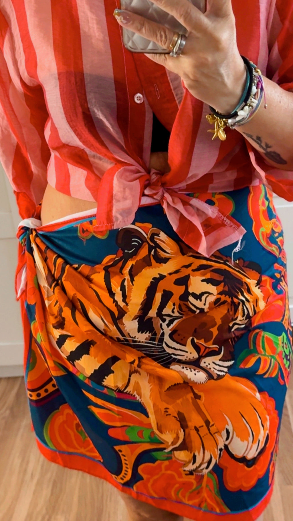 Falda Pareo Tiger