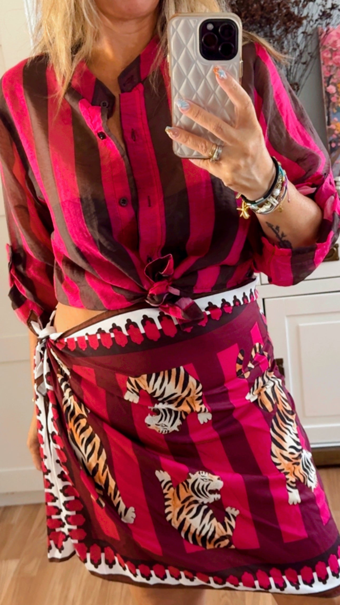 Camisa rayas buganvilla