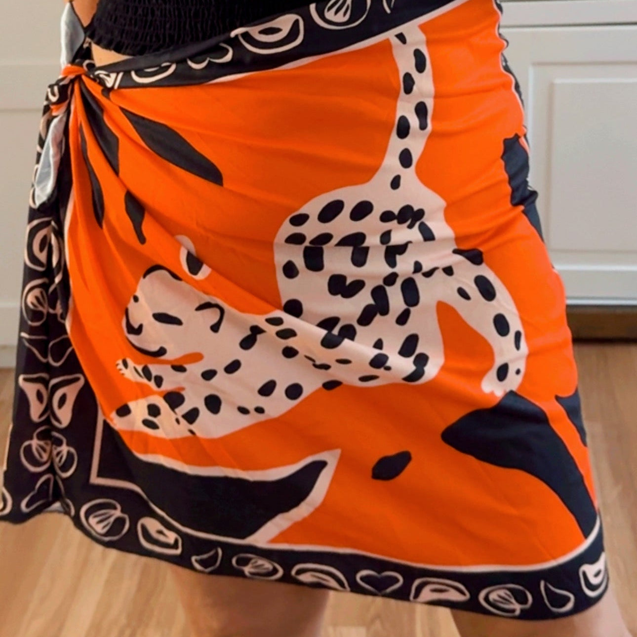 Falda Pareo Naranja