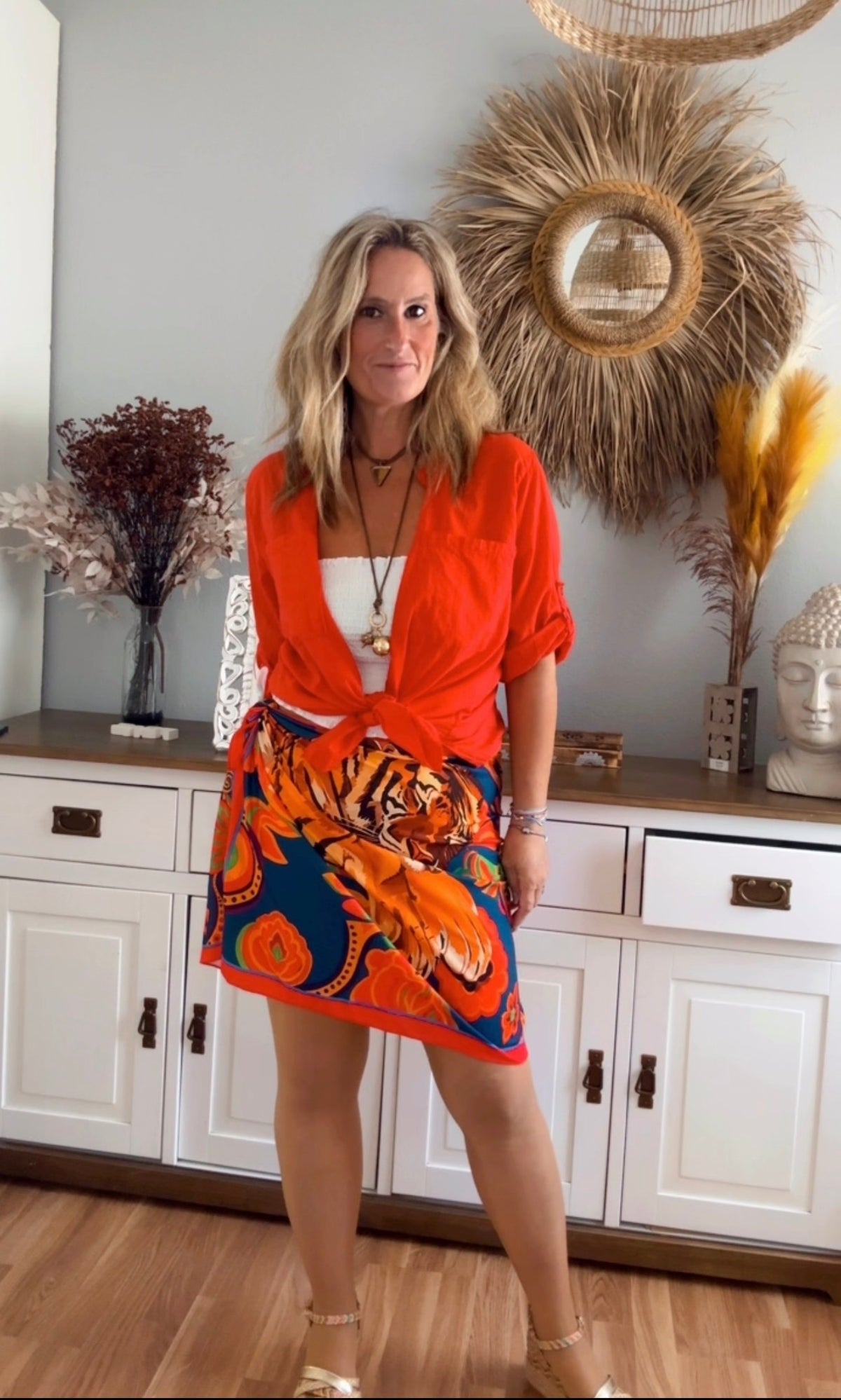 Falda Pareo Tiger