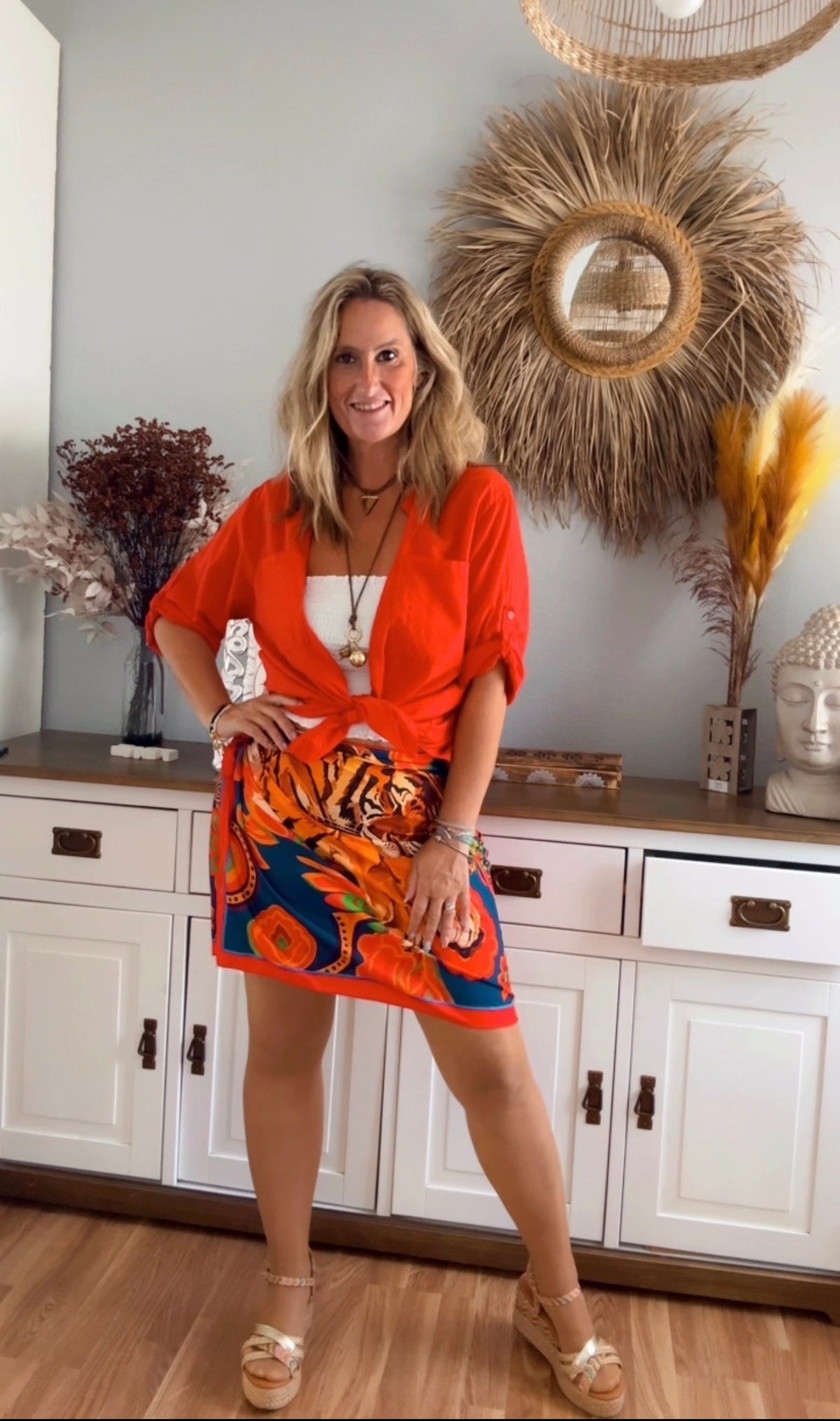 Falda Pareo Tiger