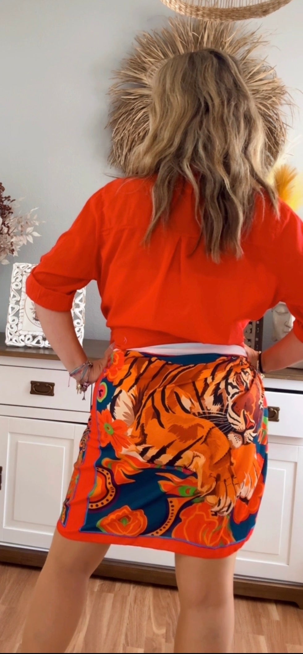 Falda Pareo Tiger